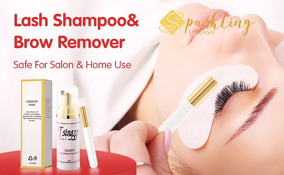 ​Приватна етикета за чистење на екстензии на трепки: Sparkling Eyelash®