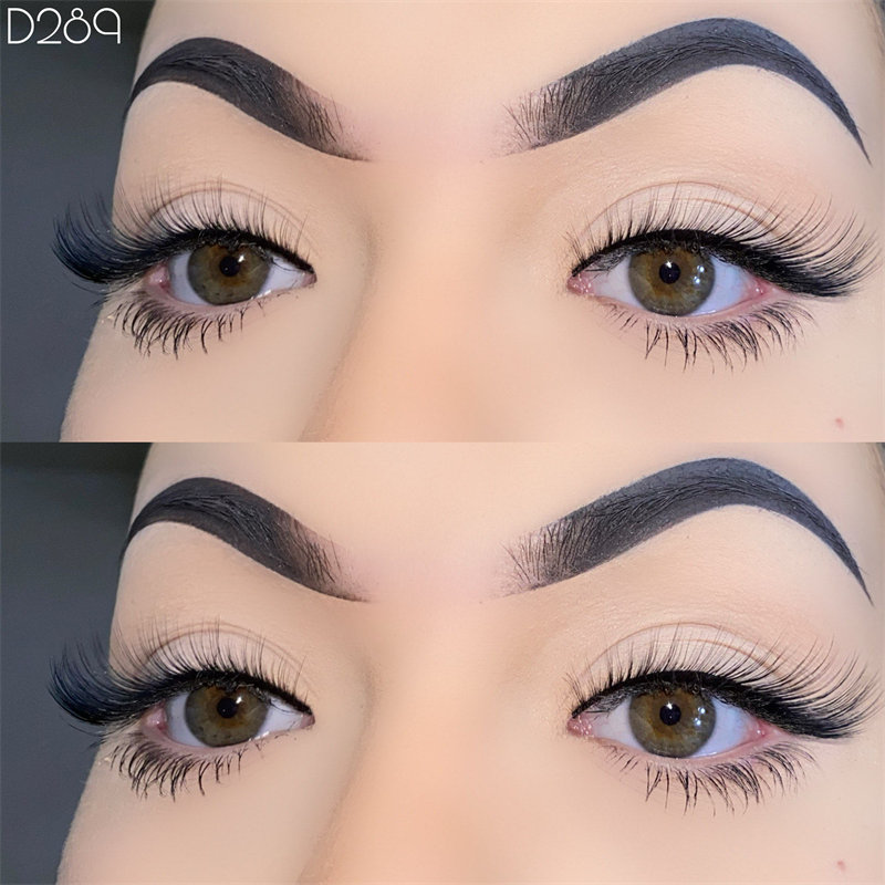 Fox Eye Lashes Wispy лажни трепки Природен изглед L Curl