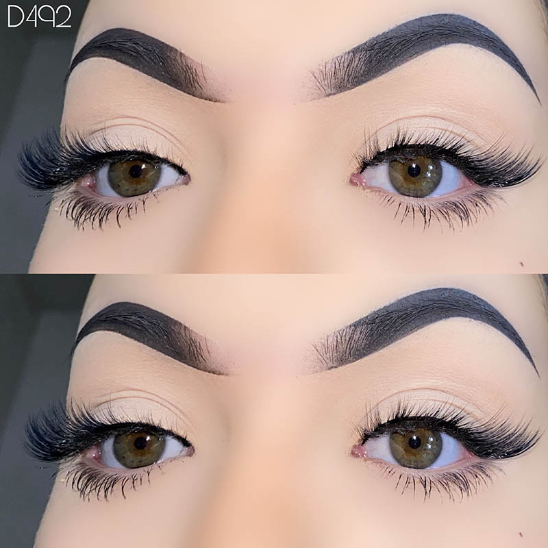 5 пара Wispy Lashes Природен изглед Крилести трепки 7mm-17mm
