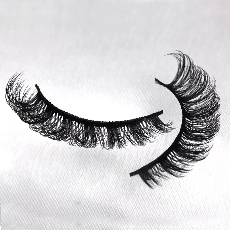 Руски Faux Mink 13mm D C навивам волумен трепки